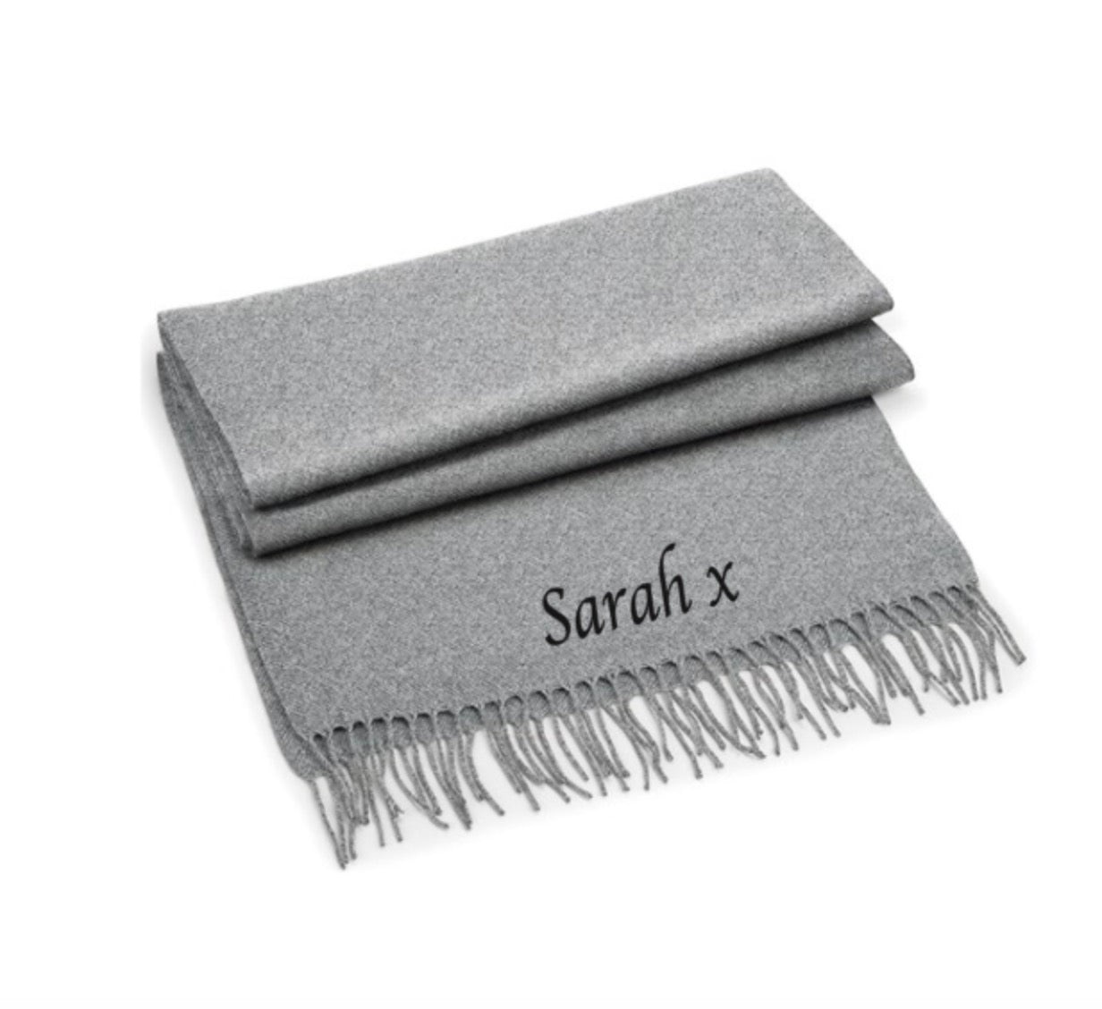 Personalised Embroidered Scarf