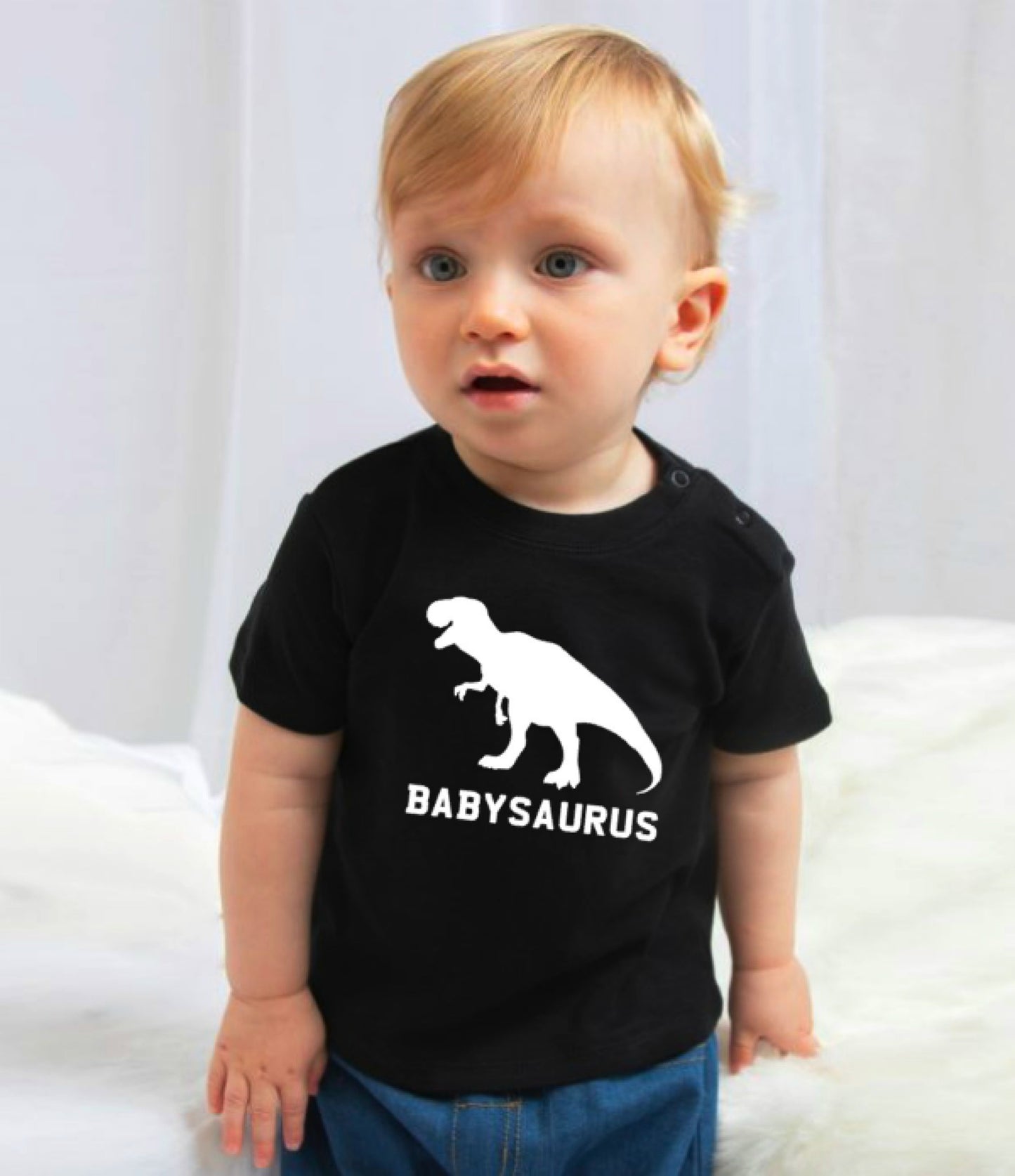 Daddysaurus Mummysaurus Babysaurus Family Any Name T-shirts