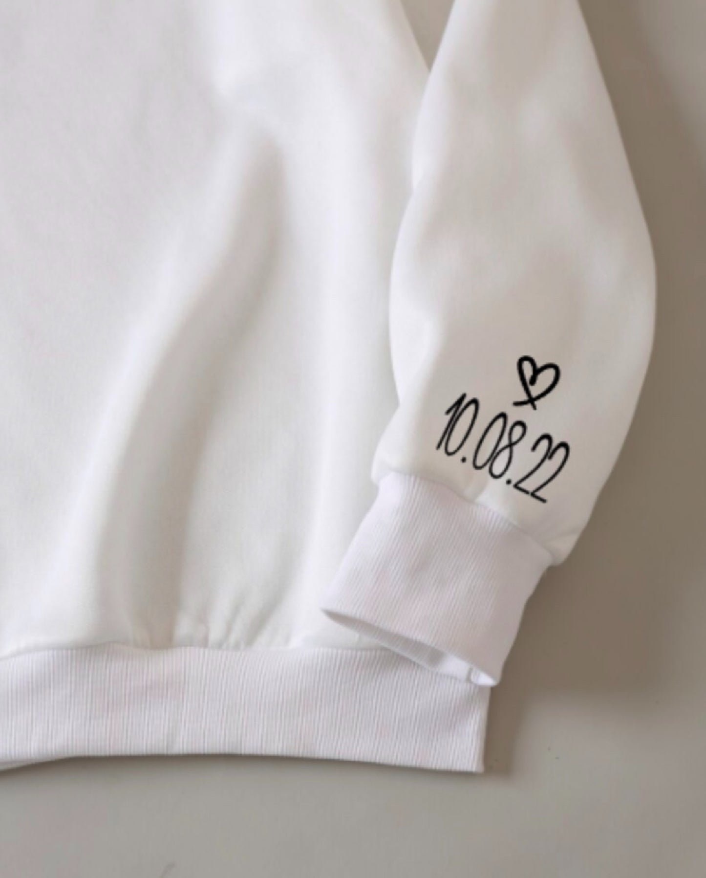 Bride Sweatshirt With Sleeve Date Detail