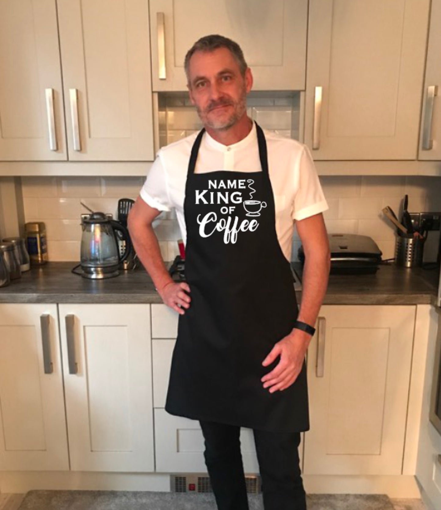 King Of Coffee Personalised Apron