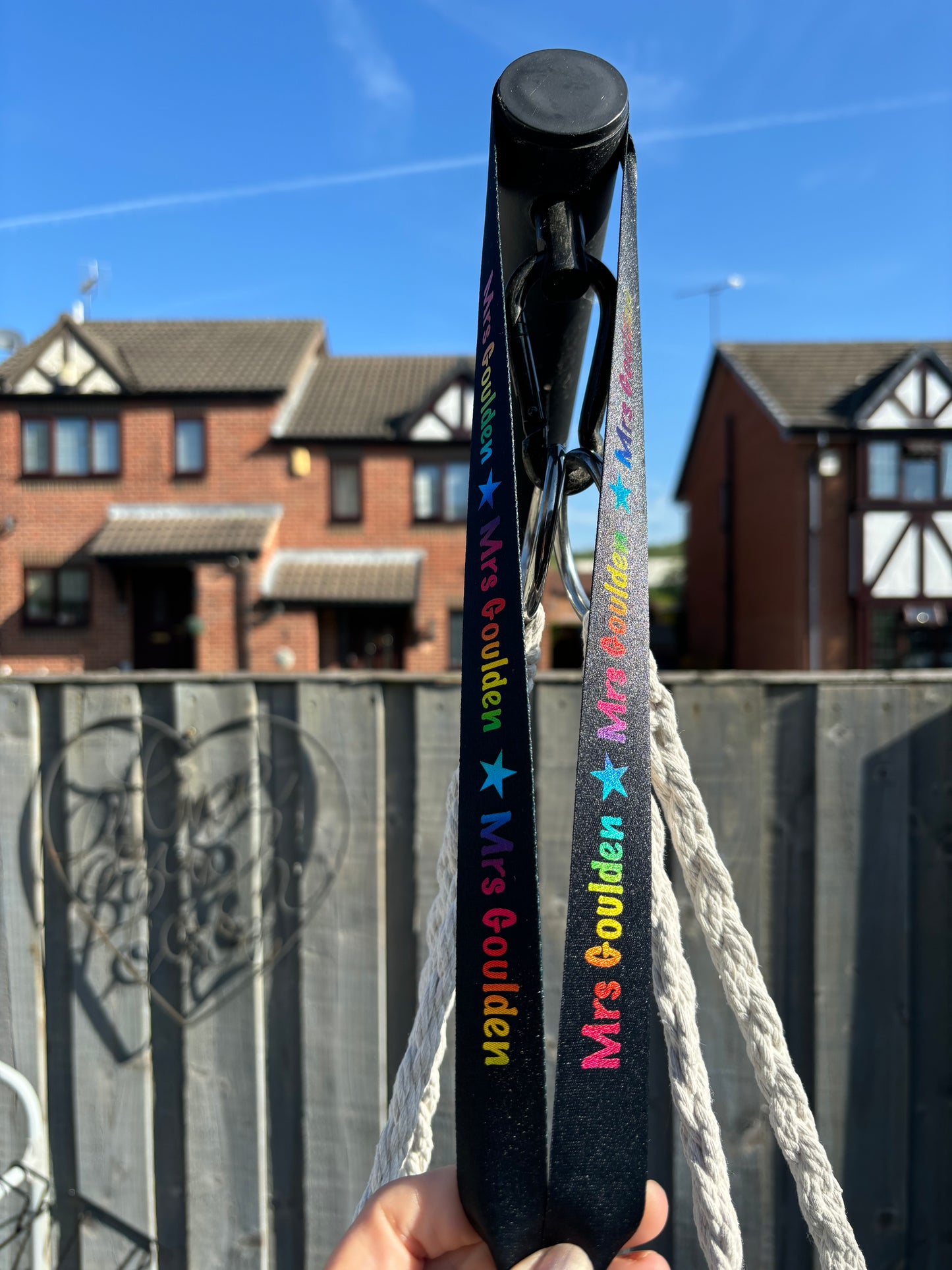 Custom Teacher Lanyard – Personalised Name Lanyard with Badge Holder