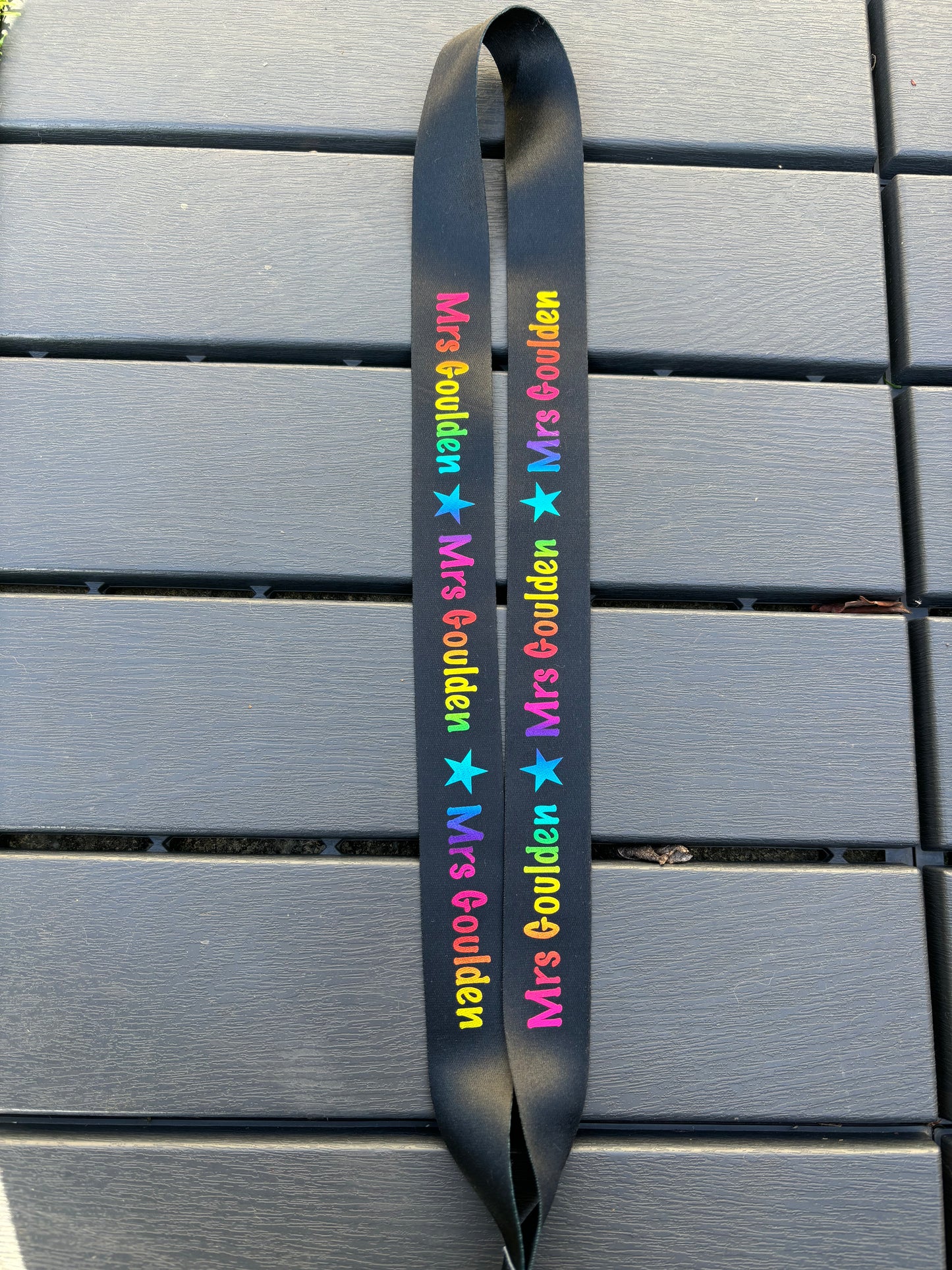 Custom Teacher Lanyard – Personalised Name Lanyard with Badge Holder