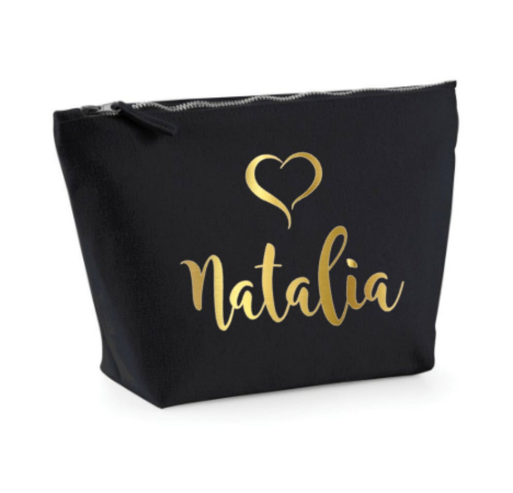 Personalised makeup bag