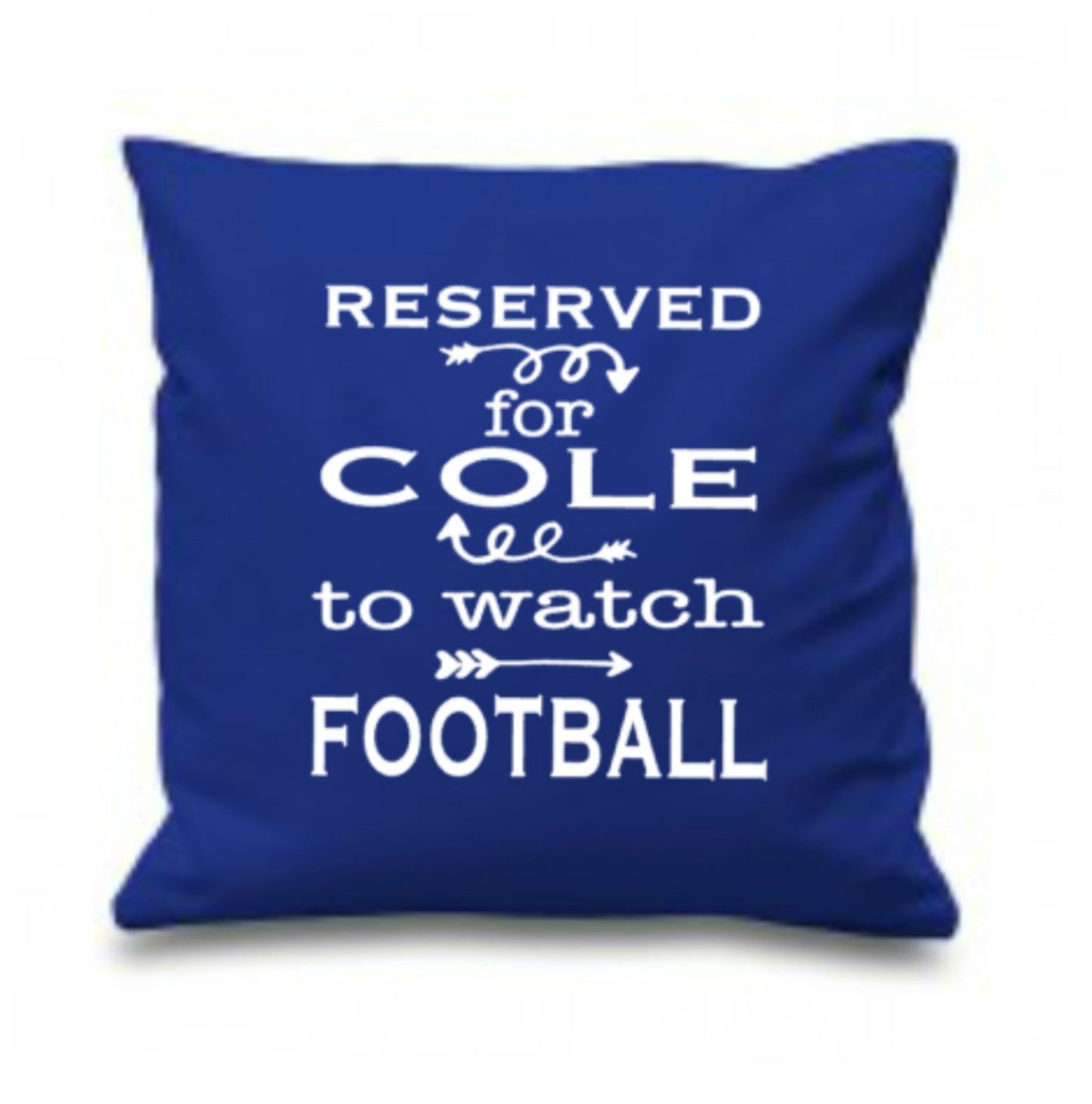 personalised football cushion