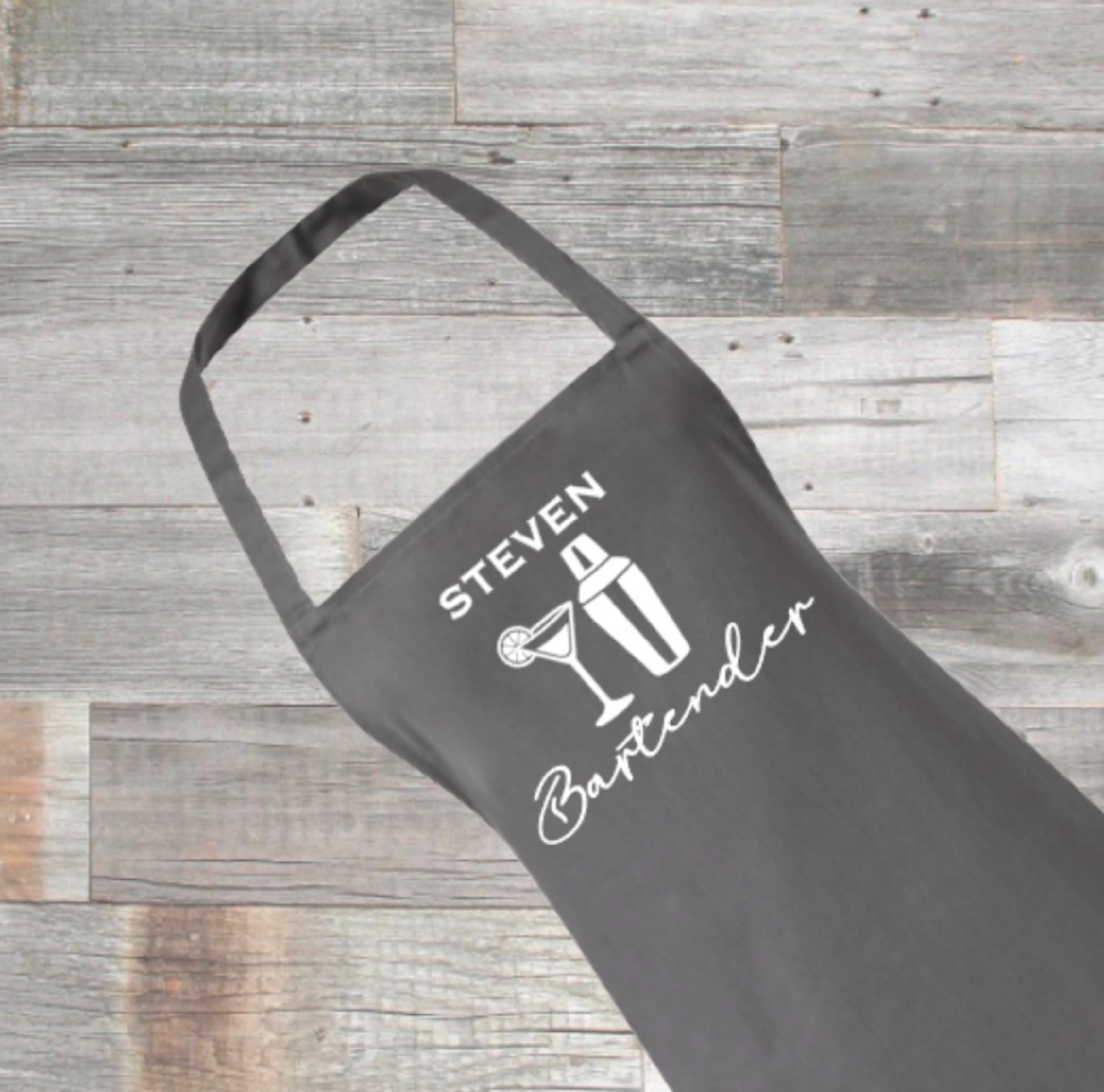 bartender personalised apron