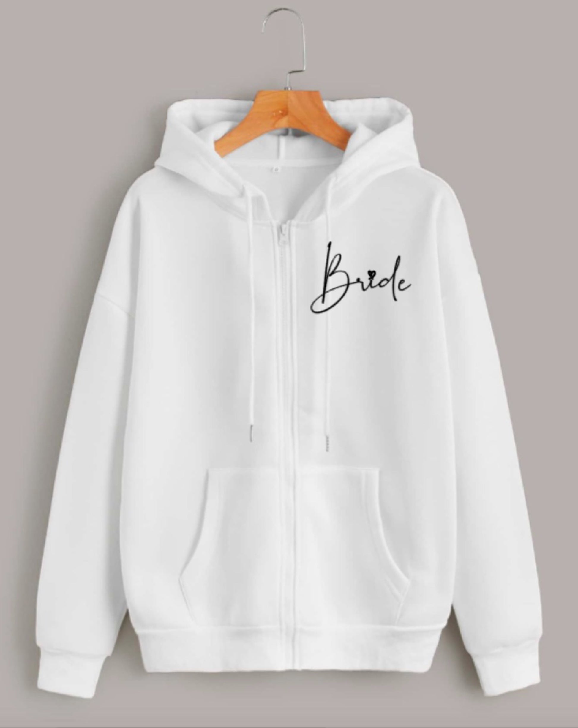 bride zip hoodie