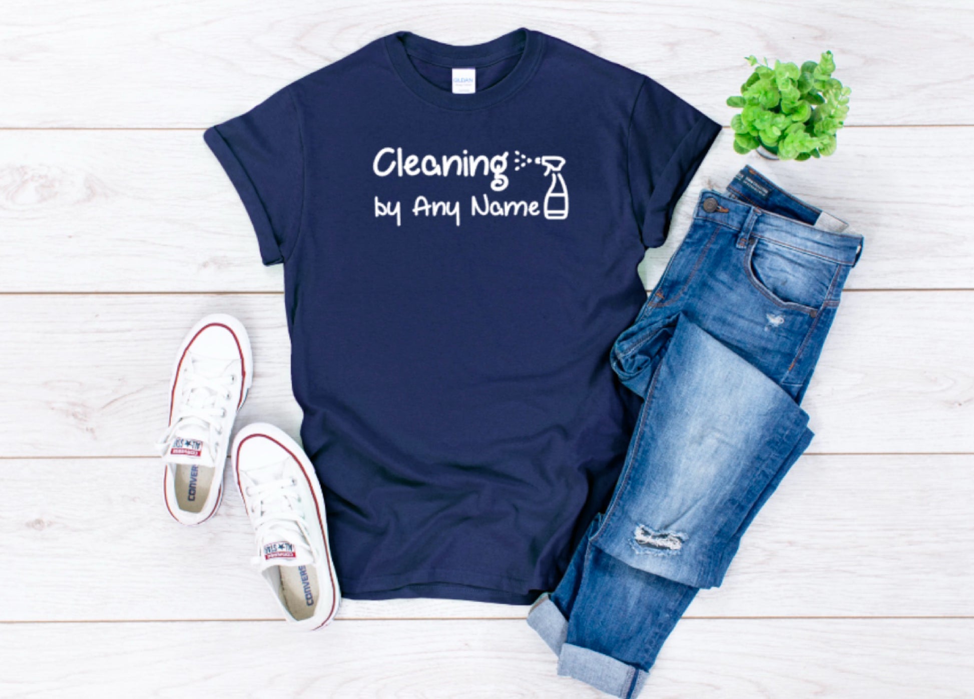 Cleaning t-shirt, Personalised cleaning t-shirt