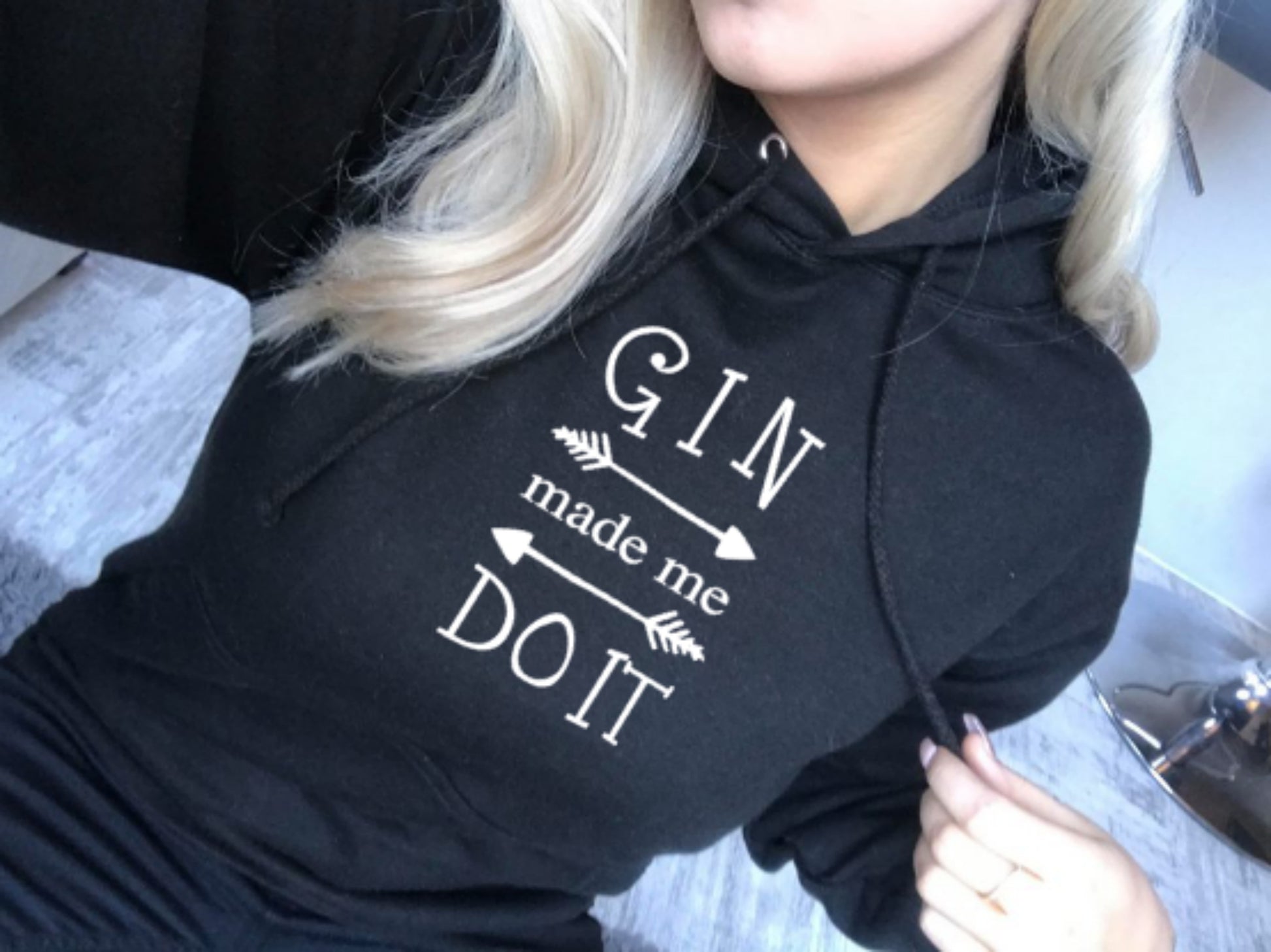 gin made me do it hoodie