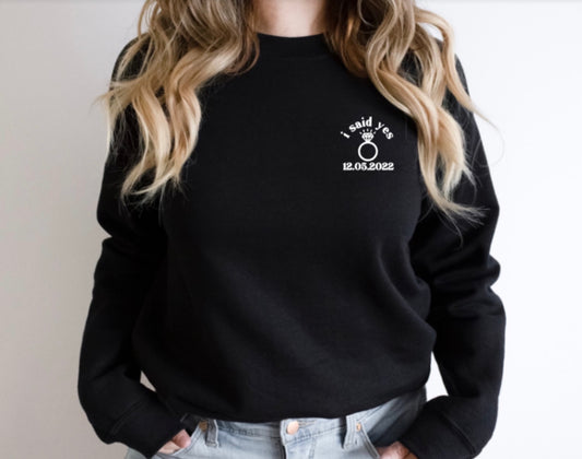 I siad yes sweatshirt
