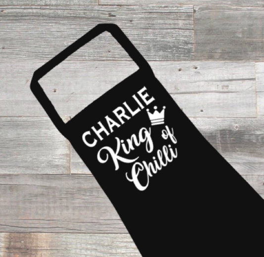 King Of Chilli Personalised Apron