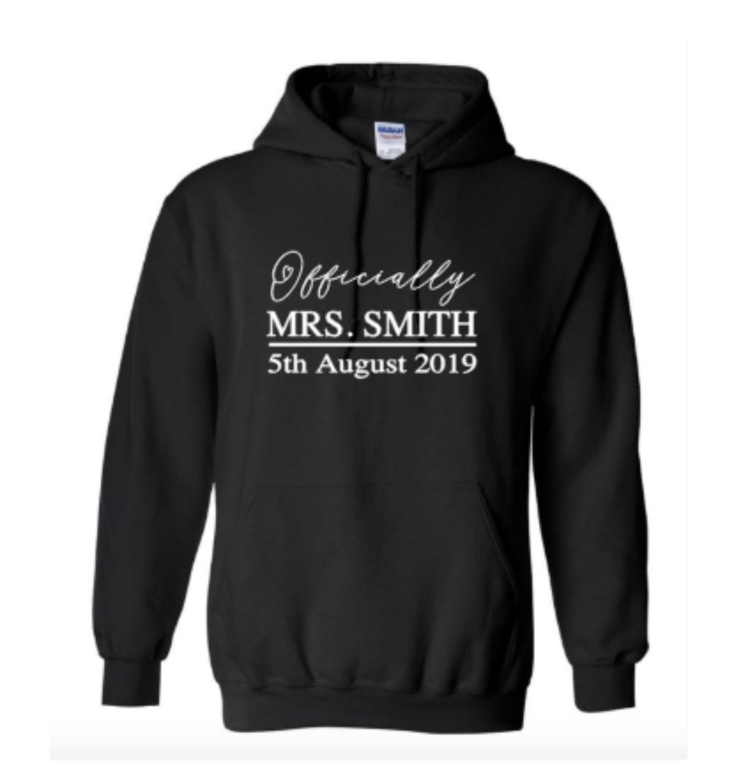 Officially Mrs Surname Est Year Hoodie