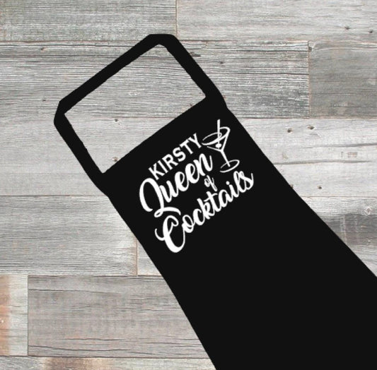 queen of cocktails apron