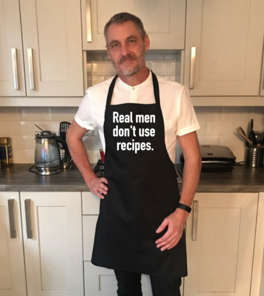 real men don't use recipes apron