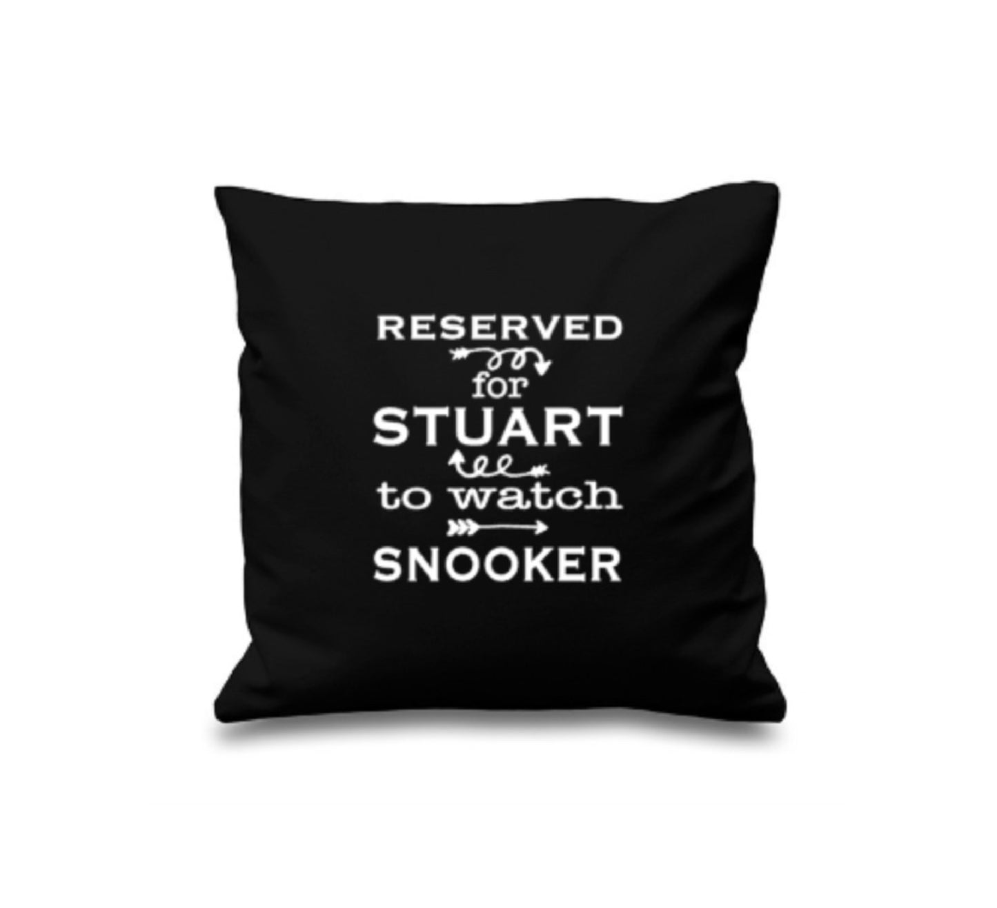 Reserved for ANY NAME To Watch Snooker Cushion