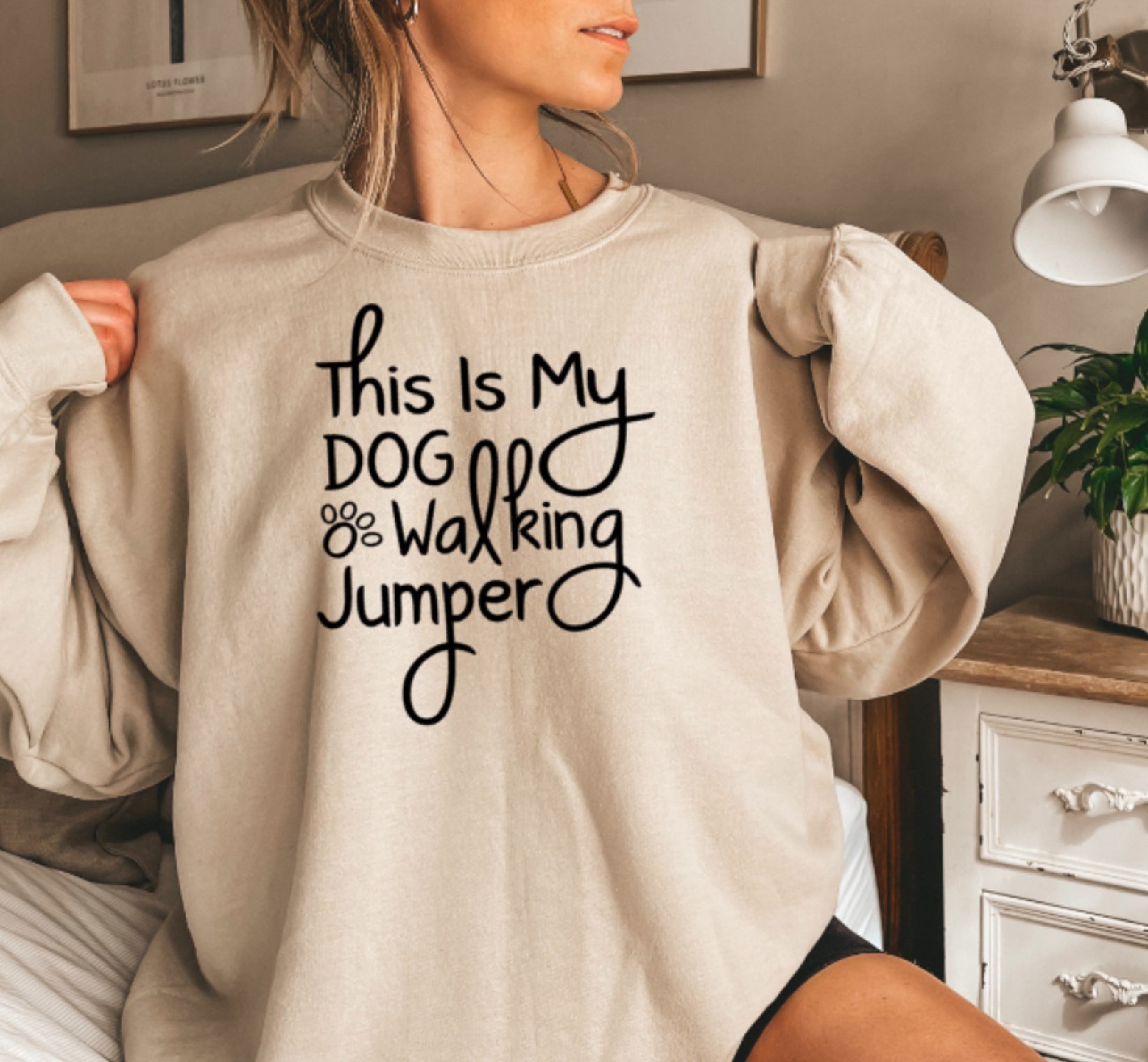 This Is My Dog Walking Sweatshirt