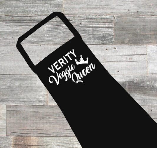 veggie queen apron